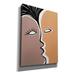 Orren Ellis Elois Face To Face 2 On Canvas by Design Fabrikken Print Metal in Brown | 54 H x 40 W x 1.5 D in | Wayfair
