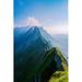 Loon Peak® Becket Schaefler Peak On Canvas by Fokkebok Photograph Canvas in Blue/Green | 12 H x 8 W x 1.25 D in | Wayfair