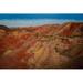 Loon Peak® Resaca Rainbow Mountains of China by Asphodelfilms - Wrapped Canvas Photograph Canvas in Brown | 12 H x 18 W x 1.25 D in | Wayfair