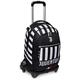 Seven TROLLEY JACK-3WD JUVENTUS, Rucksack mit Trolleyfunktion, Schulranzen mit Rollen, 3 in 1, Abnehmbarer Rucksack, ab 1. Klasse, für Schule, Gymnasium, Reisen&Freizeit, Mädchen&Jungen, rot/schwarz