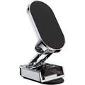 Alloy Folding Magnetic Car Phone Holder New Alloy Folding Magnetic Car Phone Holder for Car Dashboard Accessories (Silver)