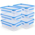 Frischhaltedose EMSA "Clip&Close" Lebensmittelaufbewahrungsbehälter Gr. B/H/L: 13,6 cm x 7 cm x 19,5 cm, blau Frischhaltedosen und Buffet-Vitrinen