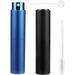 Portable Mini Refillable Perfume Bottles 2 Pcs Travel Size Perfume Atomizer Empty Spray Bottle Scent Pump Case for Outdoor and Traveling with Funnel and Perfume Diffuser (10ml (Black+Dark Blue))