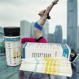 JIASEN 100PCS 10 Parameter Urine Test Strips Acidity Test Kit with Quick and Easy PH Testing Strips