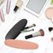 Lightweight Travel Portable Silicone Makeup Bag Not Easy to Deform Foldable and Extrudable Makeup Brushes Bag Durable and Waterproof Easy to Clean (A+C)