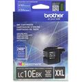 Brother Genuine LC10EBK INKvestment Super High Yield Black Ink Cartridge - Inkjet - Super High Yield - 2400 Pages - Black - 1 Each | Bundle of 5 Each