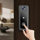 RnemiTe-amo Doorbell Camera Wireless WiFi Video Doorbell with Chime Smart Wireless Remote Video Doorbell Intelligent Visual Doorbell Home Intercom HD Night Vision Wifi Security Door Doorbell