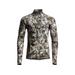 Sitka Gear Men's Core Merino 220 Half Zip Base Layer Shirt, Gore Optifade Elevated II SKU - 883007