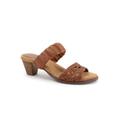 Wide Width Women's Mae Sandal by Trotters in Luggage (Size 7 1/2 W)