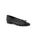 Women's Edith Flat by Trotters in Black (Size 8 M)