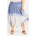 Nora Hanky Hem Skirt - blue