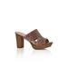 WIDE FIT Remy Animal Mule - tan