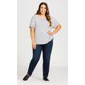 High Rise Jegging Dark Wash - average