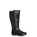 WIDE FIT Vera Flat Tall Boot - black