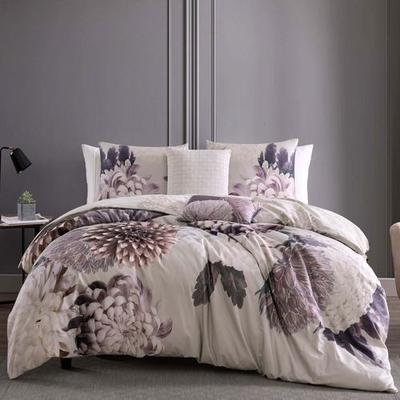 Bloom Comforter Bed Set Purple, King, Purple