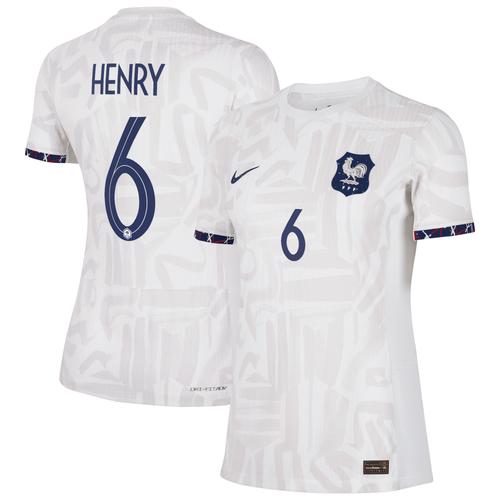 Frankreich Frauen Auswärtstrikot Dri-FIT ADV 2023-24 - Damen mit Aufdruck Henry 6