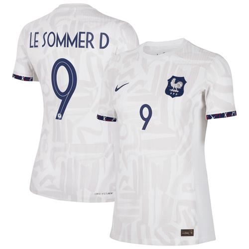 Frankreich Frauen Auswärtstrikot Dri-FIT ADV 2023-24 - Damen mit Aufdruck Le Sommer D 9