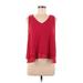 Zara Sleeveless Blouse: Red Tops - Women's Size Small