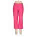 Nike Casual Pants - Low Rise Straight Leg Cropped: Pink Bottoms - Women's Size Large