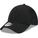 Men's New Era Oakland Athletics Black-on-Black Neo Mesh 39THIRTY Flex Hat