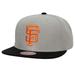 Men's Mitchell & Ness Gray San Francisco Giants Cooperstown Collection Away Snapback Hat