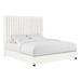 Arabelle White Velvet Bed in Queen - TOV-B68251