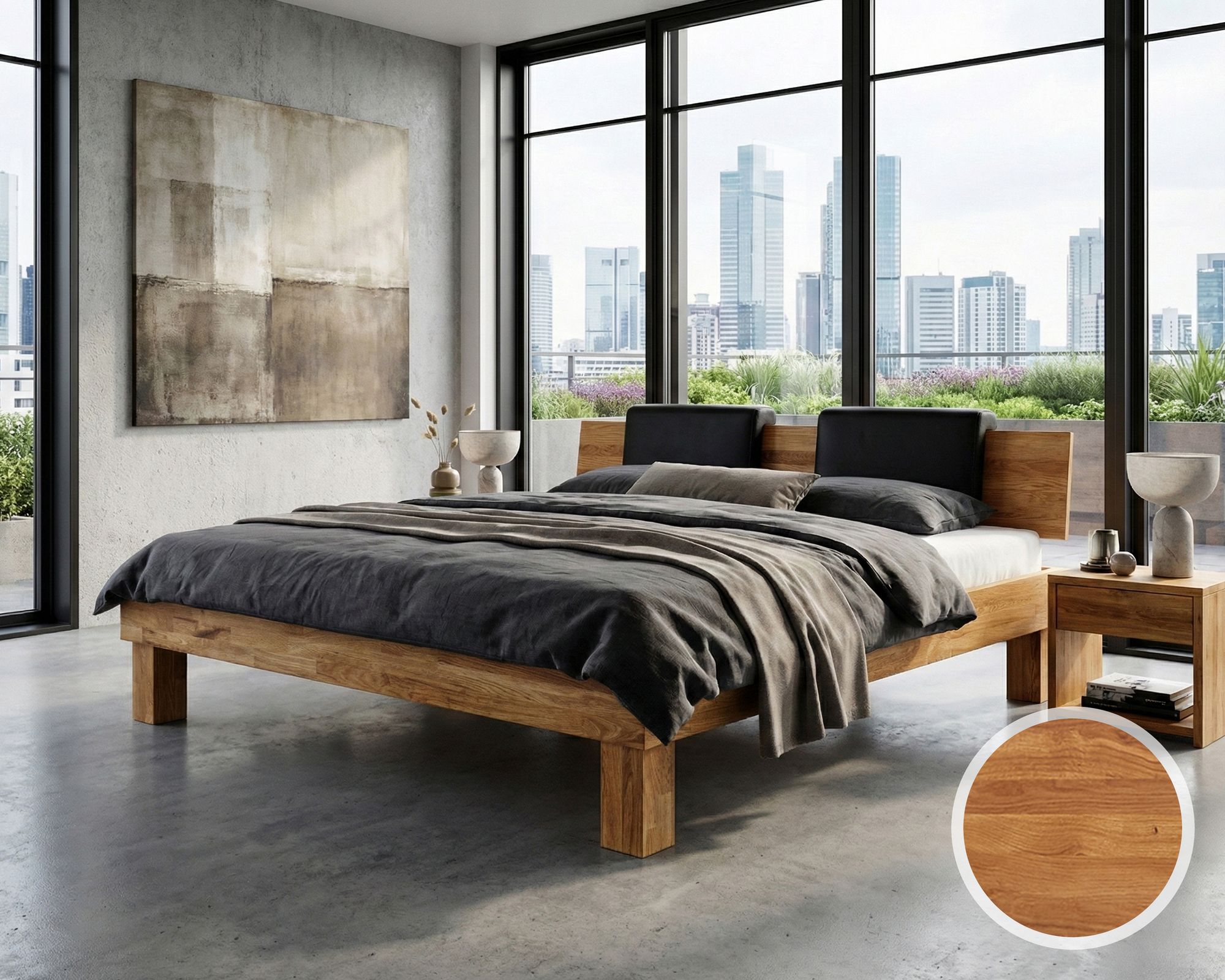 massivholzbett wildeiche