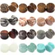 Alisouy 2PCS Natural Stone Ear Expanders Ear Plugs Flesh Tunnels Gauges 6mm-16mm ear Stretchers