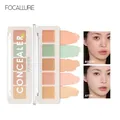 FOCALLURE 5 Colors Concealer Palette Waterproof Long Lasting Makeup Foundation Cream Brighten Face