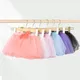 Girls Ballet Tutu Skirts Pink Kids Fluffy Tulle Skirts Four Layers Mesh Bowknot Elastic Band Ballet