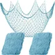 Fish Net Decorations Mermaid Under The Sea Party DIY Ocean Theme Hawaiian Beach Party Supplies Boy