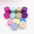 10pcs/Lot Silicone Beads Letter I Love Mom/DAD DIY Pacifier Clips Jewelry Necklace Teething