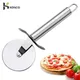 KONCO Stainless Steel Pizza Wheels & Cutter Round Pizza divider & Knife Pastry Pasta Dough Kitchen