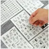 6sheets Dark Stickers Cartoon Black and White Cute Rabbit DIY Diary Handbill Decoration