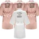 Birthday Queen&Squad Party Robe Satin Women Princess Favor Ladies Dressing Gift kimono