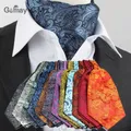 Men Vintage Polka Dot Wedding Formal Cravat Ascot Scrunch Self British style Gentleman Polyester