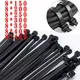 30PCS self-locking nylon cable tie 8*200 black plastic cable tie 8*300 zipper type cable tie fixing