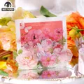 Mr. Paper 6 Style 300cm/roll Artistic Flower PET Tape Aesthetic Creative Rose Hand Account Material