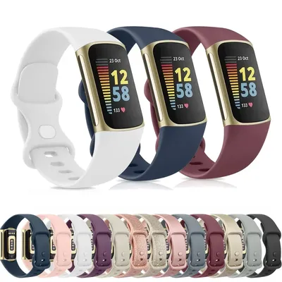 Watch Band for Fitbit Charge 5 6 Strap Wristband Replacement TPU Sport Bracelet for Fitbit Charge 5 Smartwatch Band Accessories