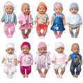 2023 winter New top suit For 17 Inch Baby Reborn Doll 43cm Baby Doll Clothes doll accessory.