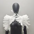 Wedding Party Shawl Turkey Shawls Dress Cape White Scarf Y2k Cosplay Feather Halloween Snood