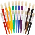 5/10pcs Paint Brushes Flat Tip Paint Brushes Hog Bristle Tempera Artist Paint Brushes for Kids with