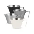 Stainless Steel Espresso Measuring Cup with handle 2/3 Pack Shot Espresso Cups 100ml Home Barista