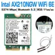 3000Mbps Wireless card Intel AX210 Wifi 6e M.2 NGFF Bluetooth 5.3 Wifi network card 2.4G/5Ghz