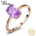 JewelryPalace Rose Gold Yellow Gold Plated Oval Natural Amethyst Citrine Garnet Topaz Peridot 925