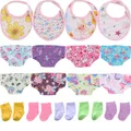Doll Clothes Bibs Saliva Towel Polka Dot/Animal Print For 18 Inch American Doll Girl's And 43cm