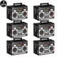 6 Packs Props Radio Boom Box Gifts Boxes Boom Box Candy Boxes for 80s 90s Parti Retro Theme Decor