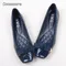Comemore Leather Women Solid Ballerina Flats Plus Size 35-41 Office Shoes Ladies Black Espadrilles