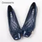 Comemore Leather Women Solid Ballerina Flats Plus Size 35-41 Office Shoes Ladies Black Espadrilles