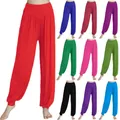 Dance Pants Women's Modal Loose Feet Dancing Wide-Legged Leotards Latin Yoga Practice Long Trousers